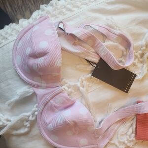 Ephemera polkadot bikini top size 6 cup a/b
